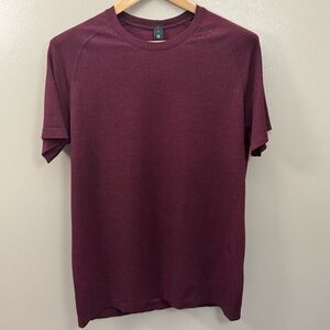 lululemon athletica Burgundy Short Sleeve Tee